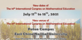 Fechas nuevas para ICME 14 Shanghai