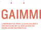 GAIMME (Lineamientos para la Evaluación e Instrucción en la Educación en Modelación Matemática)