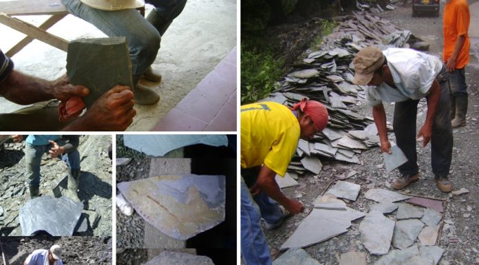 Etnomatemática. Vídeo 4. Medidas y clasificaciones en la extracción artesanal de la piedra tablón.