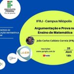 Argumentação e Prova no Ensino de Matemática
