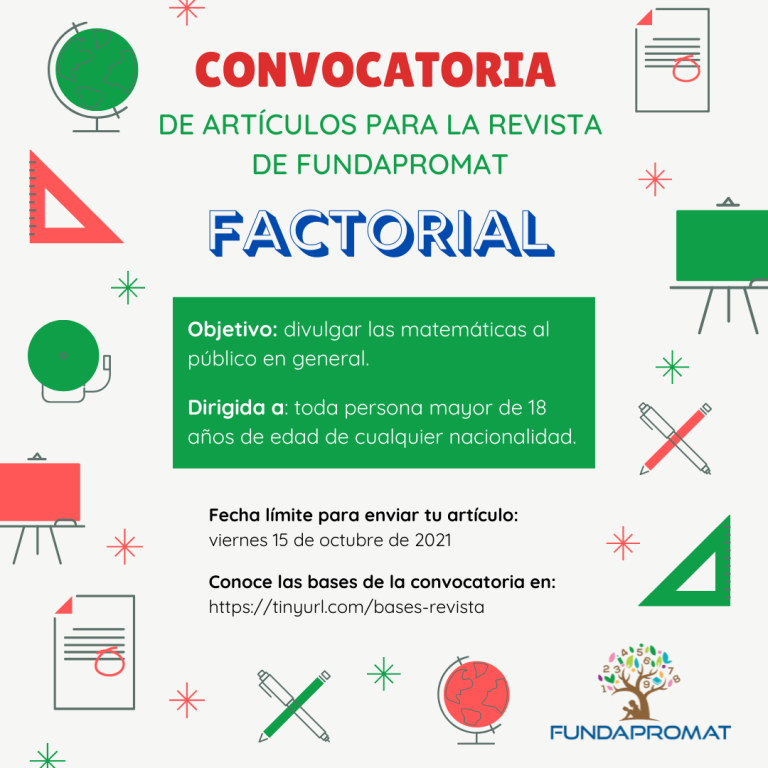 Participa en la Convocatoria de Artículos para la Revista de FUNDAPROMAT