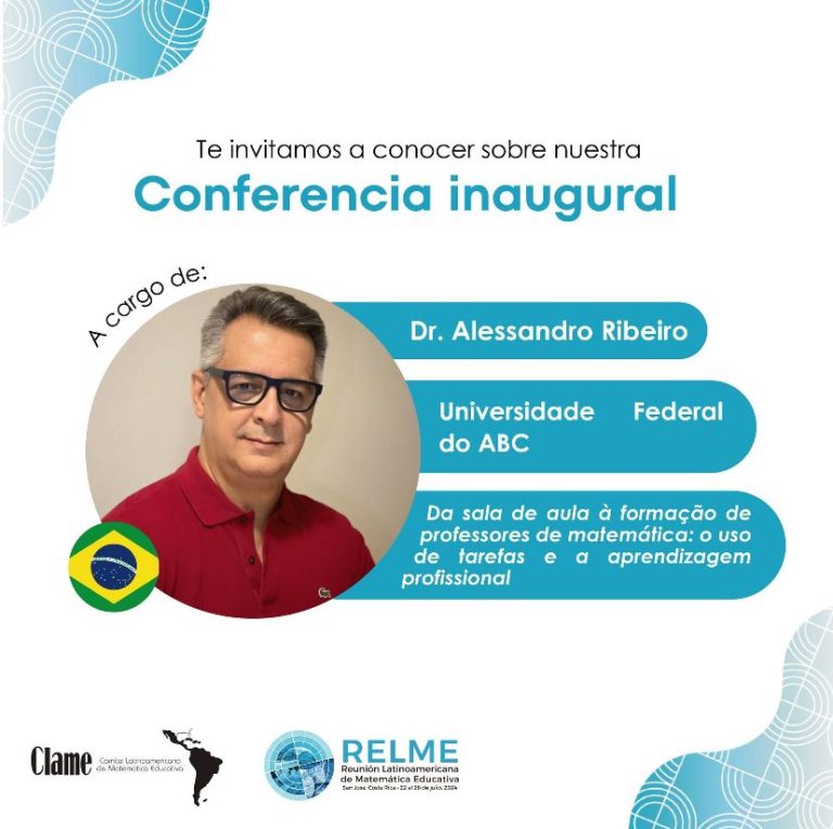 Conferência de Abertura da RELME 37 será proferida pelo Dr. Alessandro Ribeiro, Brasil