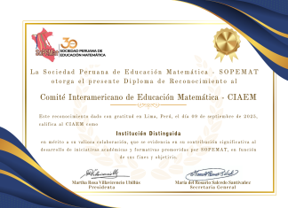CIAEM recibe reconocimiento en Perú