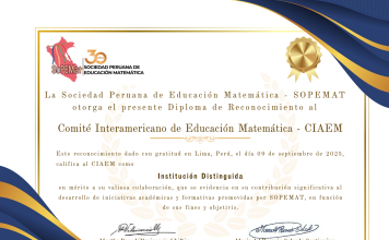 CIAEM recibe reconocimiento en Perú
