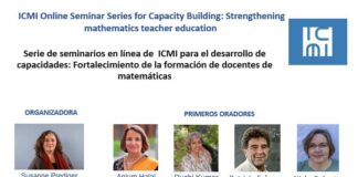 ICMI Online Seminar Series for Capacity Building: Strengthening mathematics teacher education / Serie de seminarios en línea de ICMI para el desarrollo de capacidades: Fortalecimiento de la formación de docentes de matemáticas Serie-seminarios-ICMI
